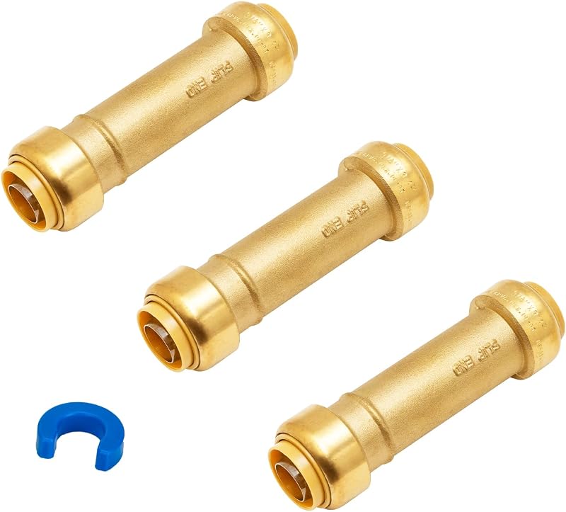 Acoplamiento deslizante 3/4" latón para tubería PEX