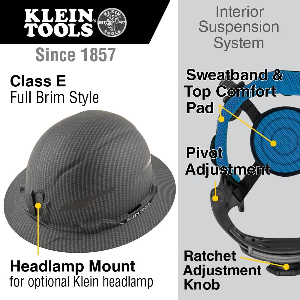 Set 3 Pzas Casco Duro Clase E Faro Recargable Litio