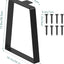 Patas mesa metal 12" trapezoidales set 2 resistentes