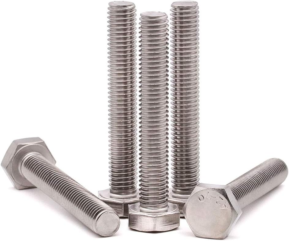 20 Pzas Perno Hex 1/4-20 Acero Inox 304