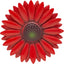 Arte pared metal flores girasol rojo para colgar