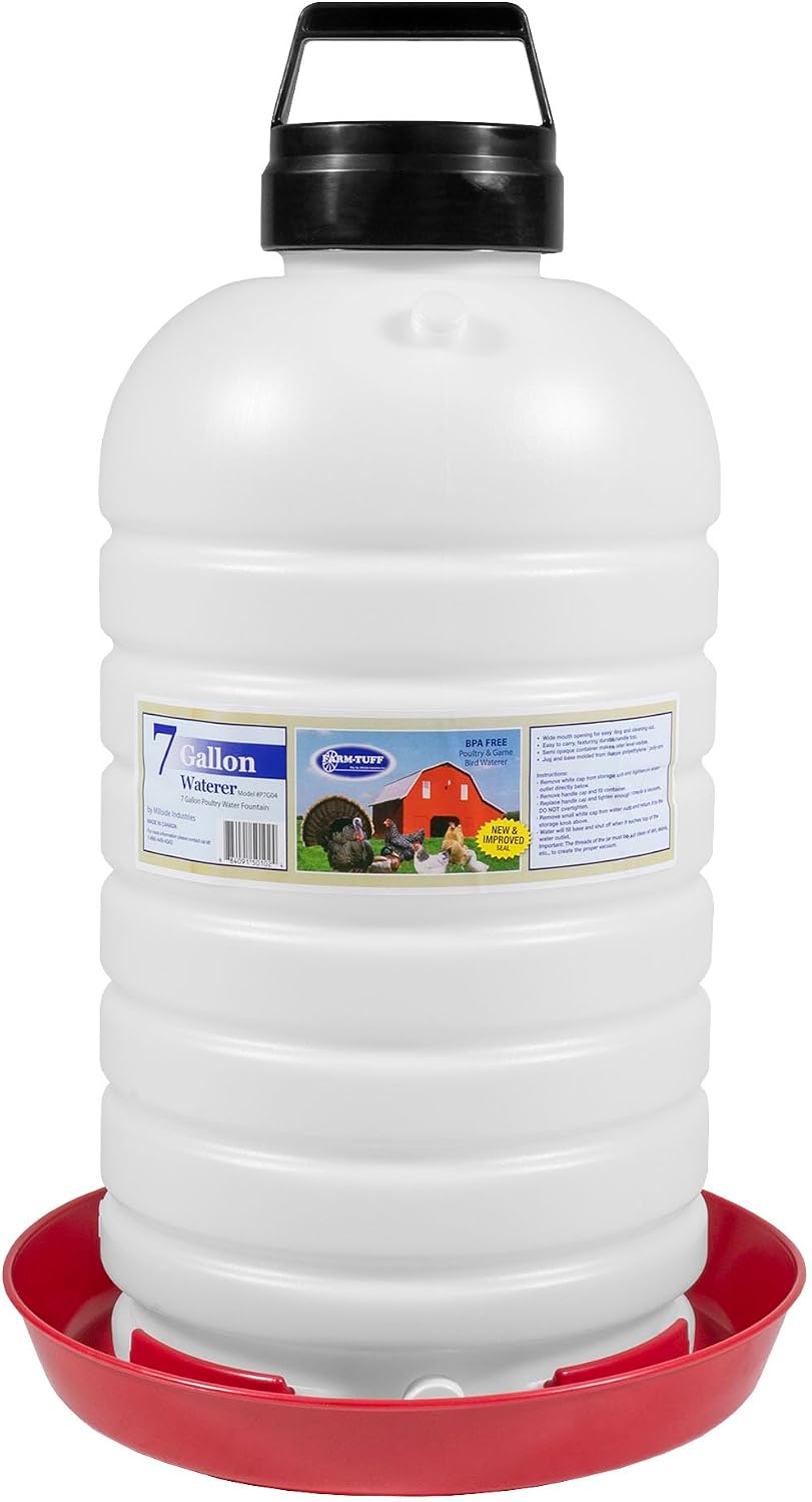 Bebedero colgante pollo 7gal plástico sin BPA