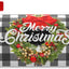 Buzón magnético corona Navidad 25x21"
