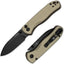 Cuchillo plegable Drop Bear 2 hojas aluminio bronce bloqueo