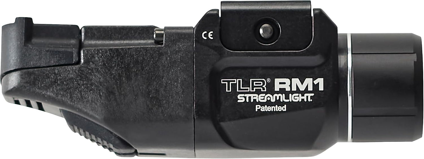 Luz táctica riel 500lúmenes con batería CR123A color negro