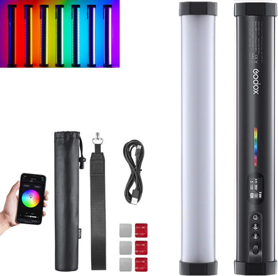 Tubo luz RGB LED portátil 37 efectos batería 2900mAh