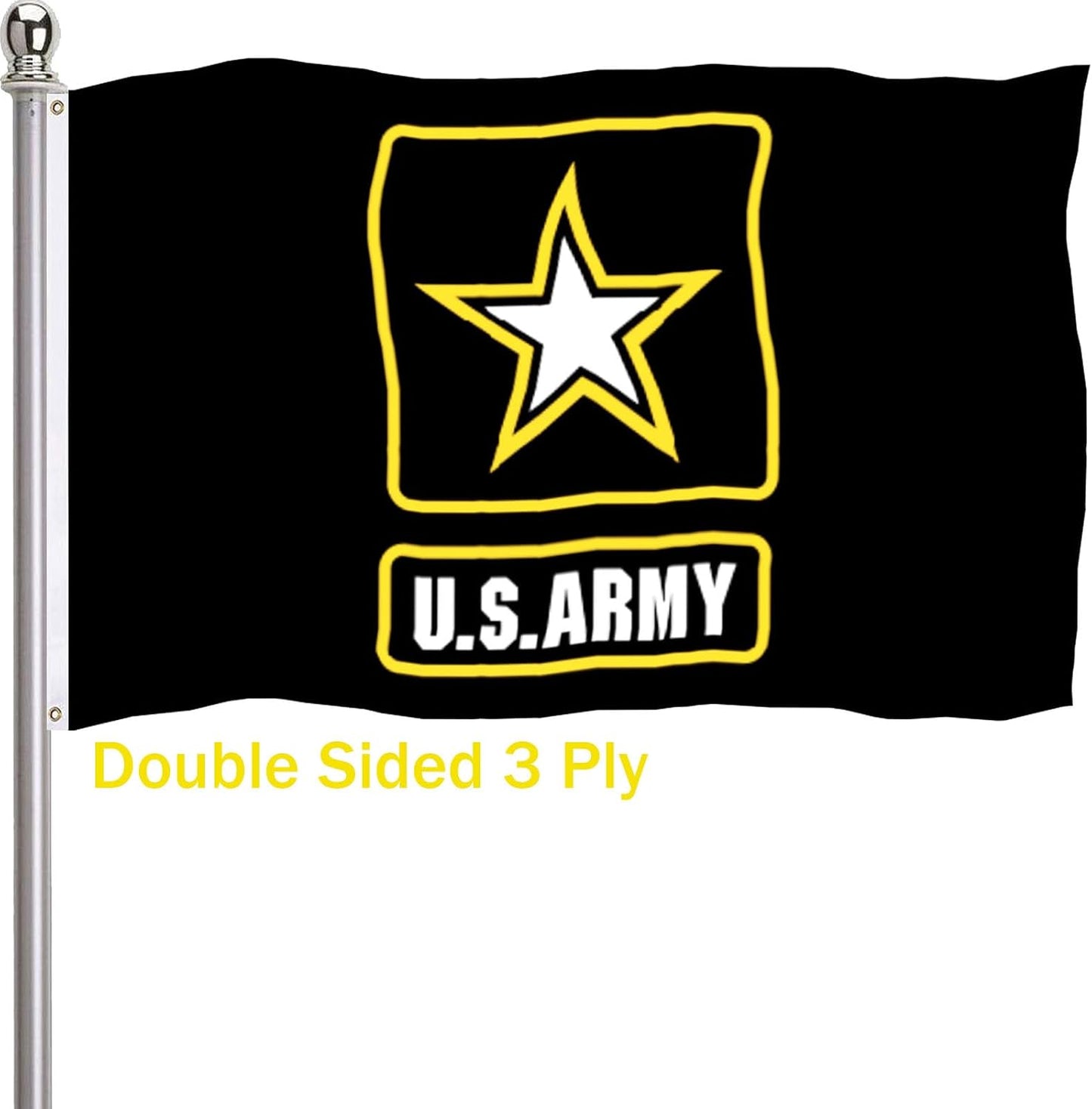 Bandera militar EE.UU. 3x5 doble cara 3 capas poliéster