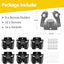 6 Soportes Escoba Acero Inox Estante Herramientas Negro