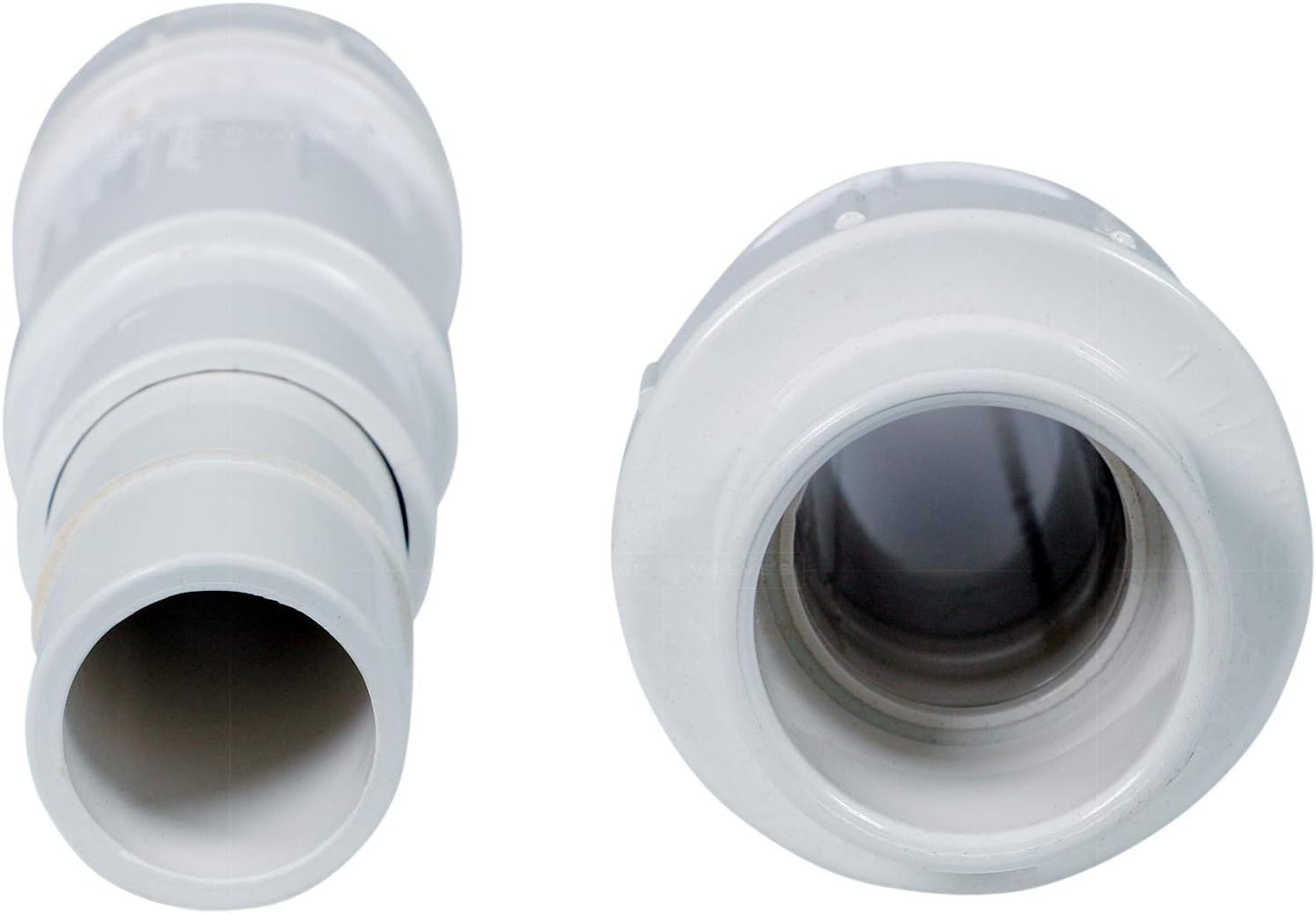 Acoplamiento PVC 1pulg plástico blanco alta resistencia