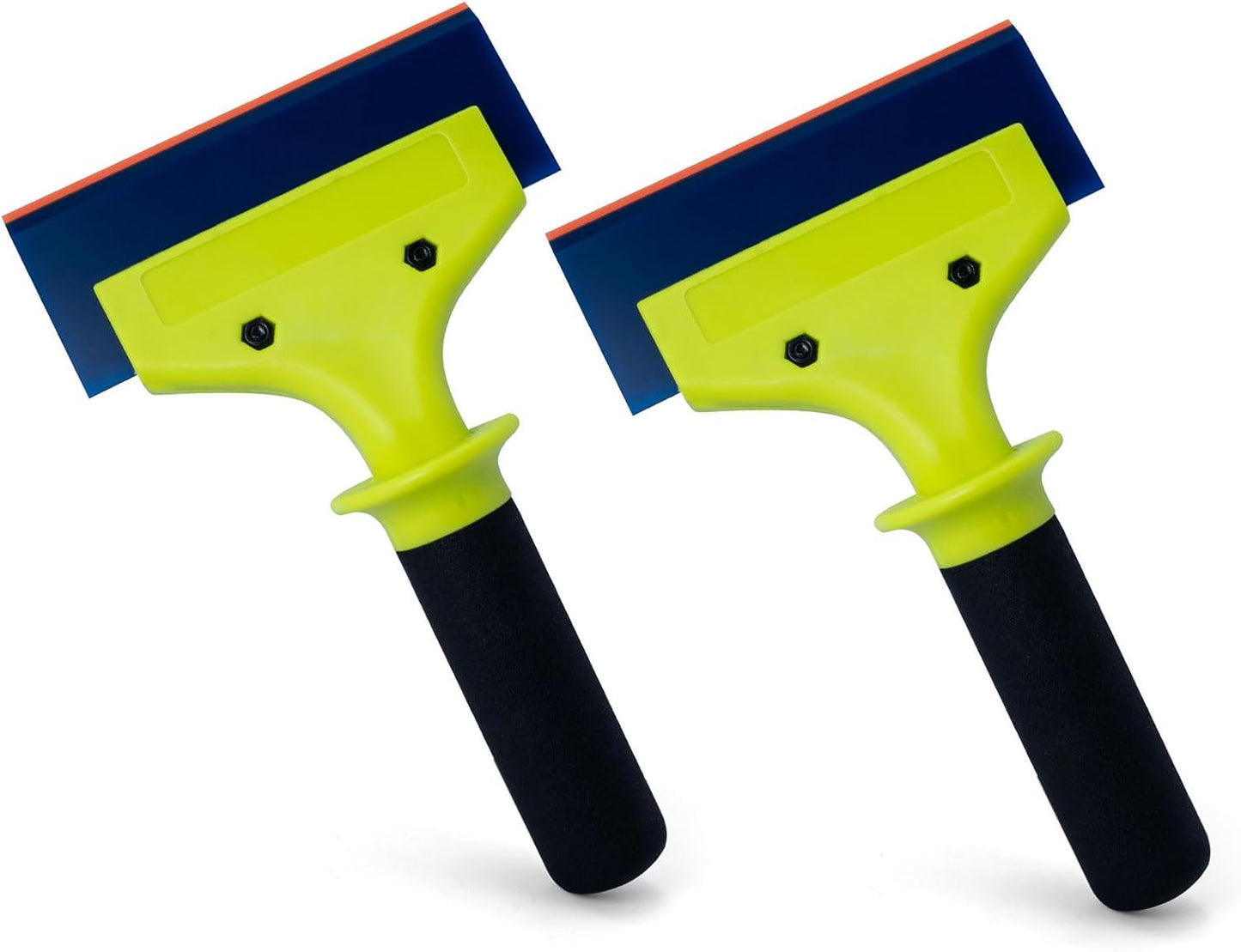 2 Escobillas Goma Mango Nylon para Limpieza Vidrio PPF 5"