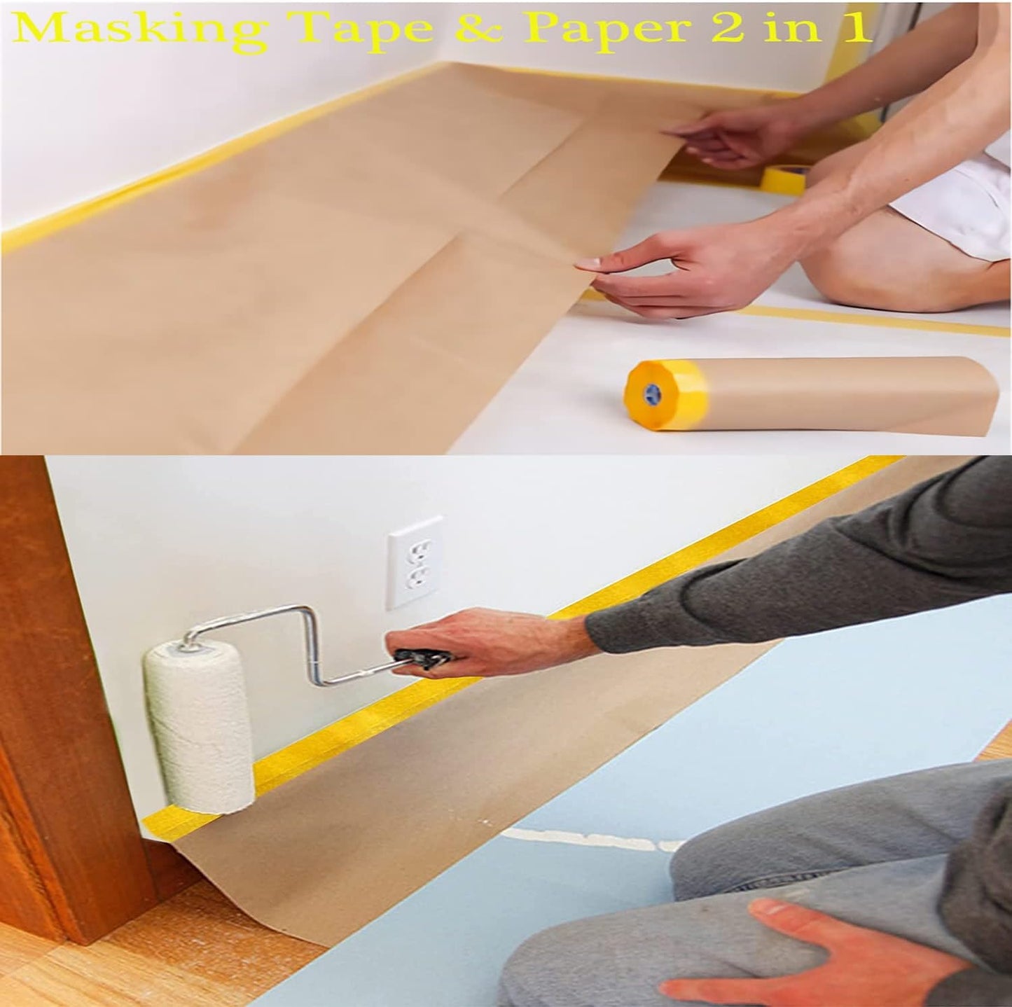 Papel enmascarar 20pulg x50pies para pintura automotriz