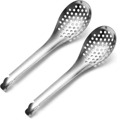 2 Cucharas Caviar Acero Inox para Separar Huevos