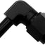 Adaptador AN6 a 3/8 pulg aluminio negro 90 grados