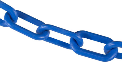 Cadena barrera plástico azul cielo 5cm 15m