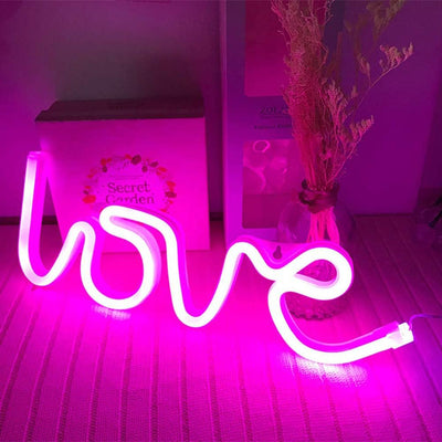 Letrero Neón Arte de Amor Decoración Pared Habitación Niños
