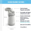 Botella acero inox térmica con popote 10oz gris