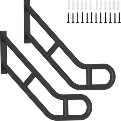 2 Pasamanos U 25pulg para 1-3 escalones barandilla pared