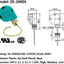 Interruptor cadena ventilador 3 velocidades 4 cables dorado