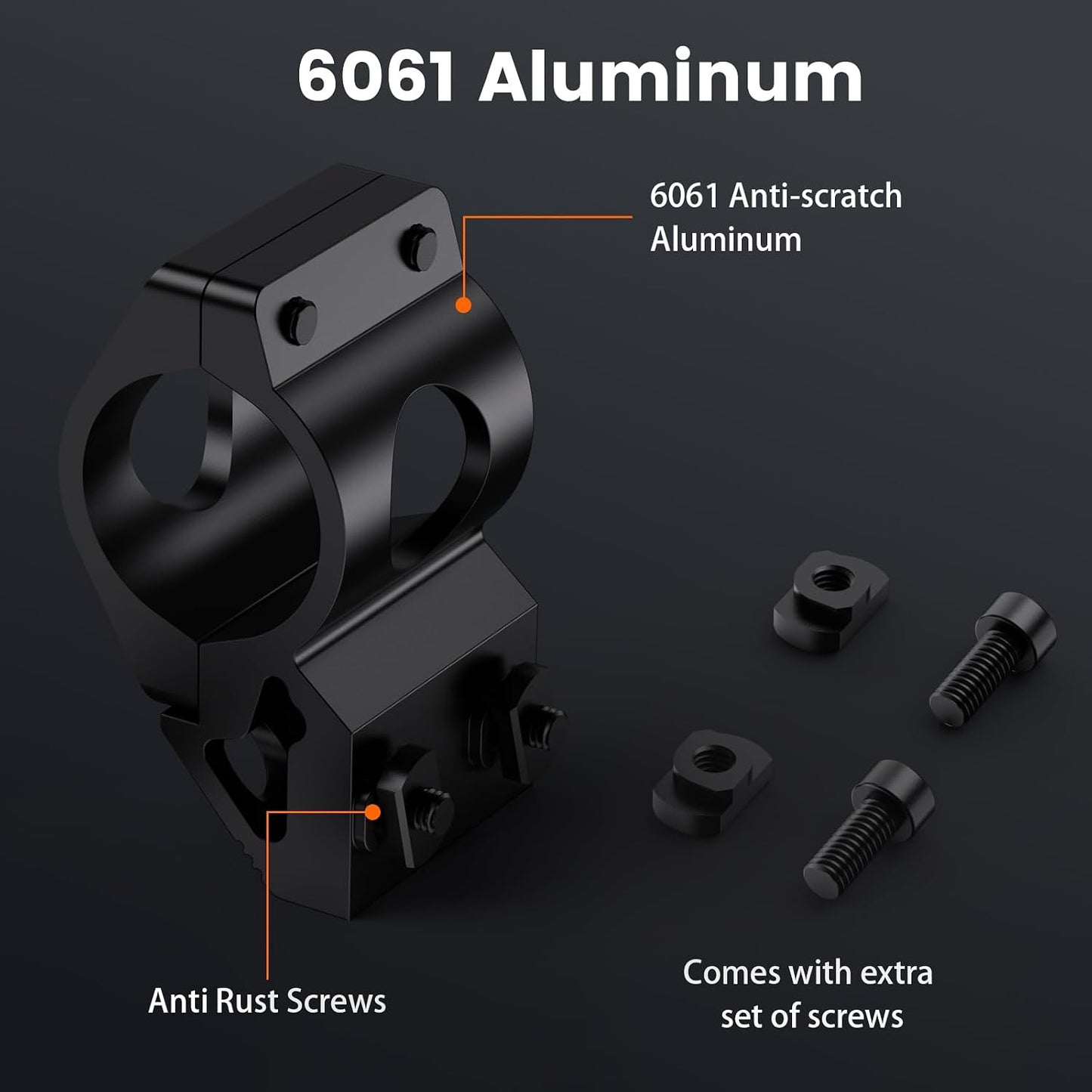 Soporte linterna 45 grados para rieles M-Lock