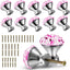 Perillas gabinete cocina 1.181pulg cristal rosa diamante 12 Uds