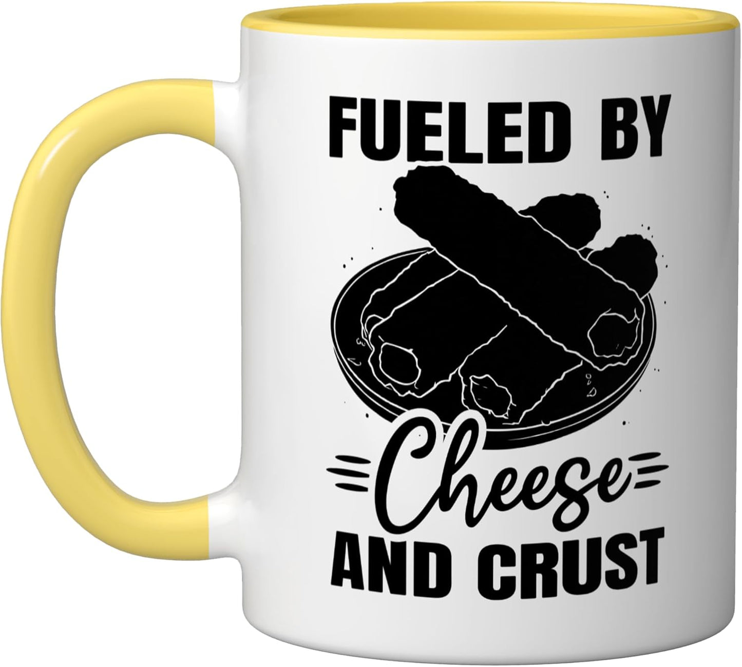 Taza Cerámica para Mozzarella Sticks Amarillo/Blanco