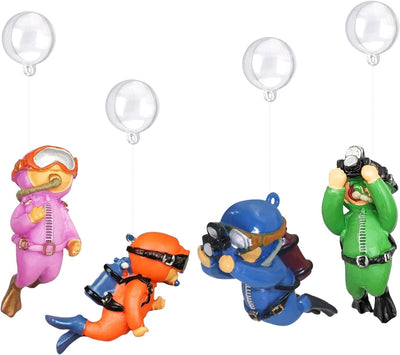 4 Decoraciones Flotantes Pecera Dibujos Animados Peces