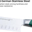 Cuchillo chef 7pulg acero inox alto carbono mango verde