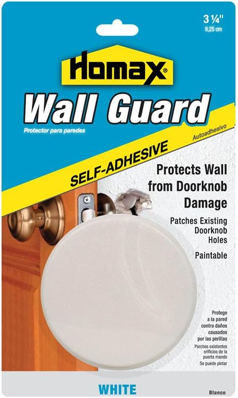 Protector pared autoadhesivo blanco 3-1/4