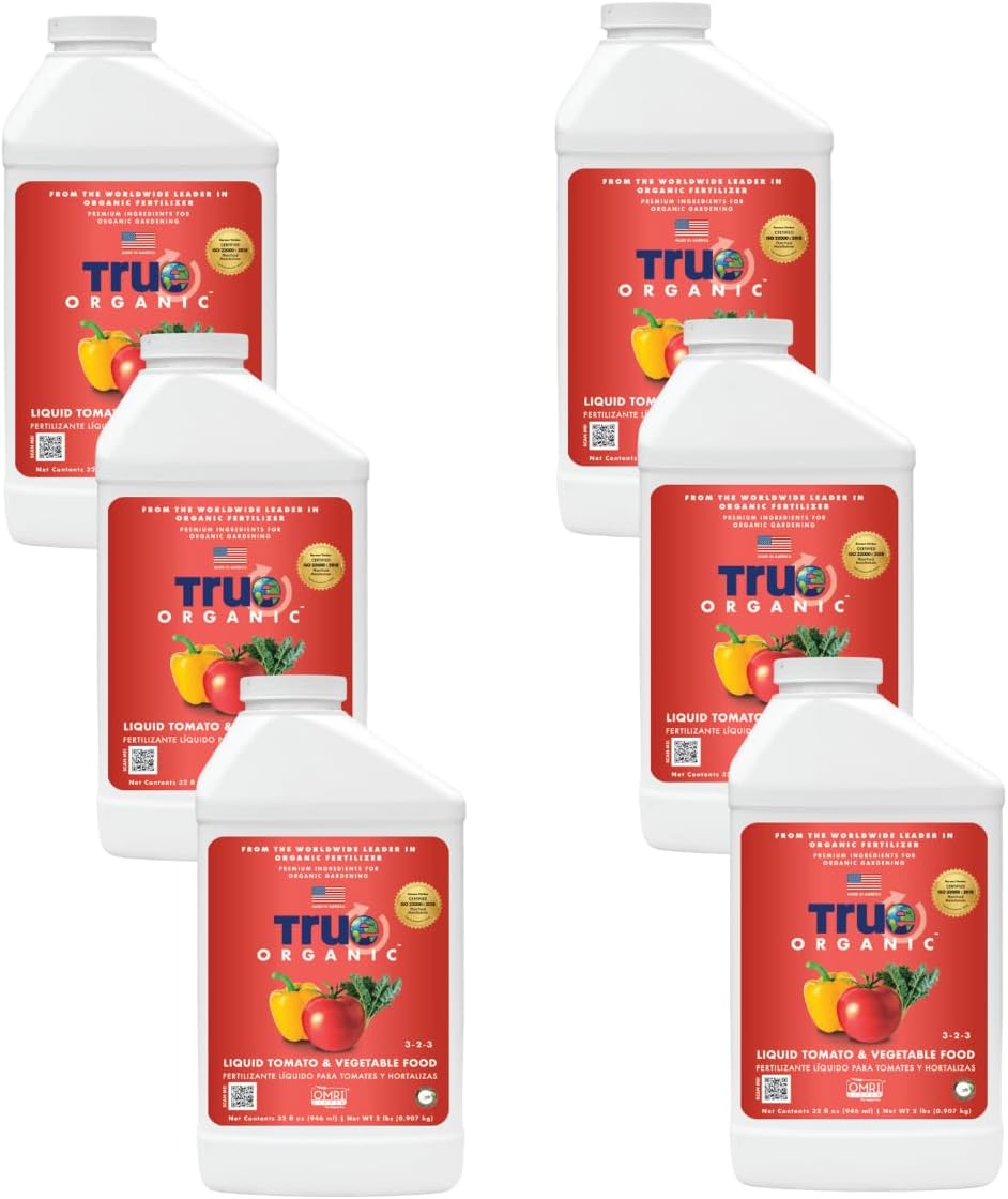 Fertilizante orgánico para tomate y vegetales 32oz 60ft2 set 6