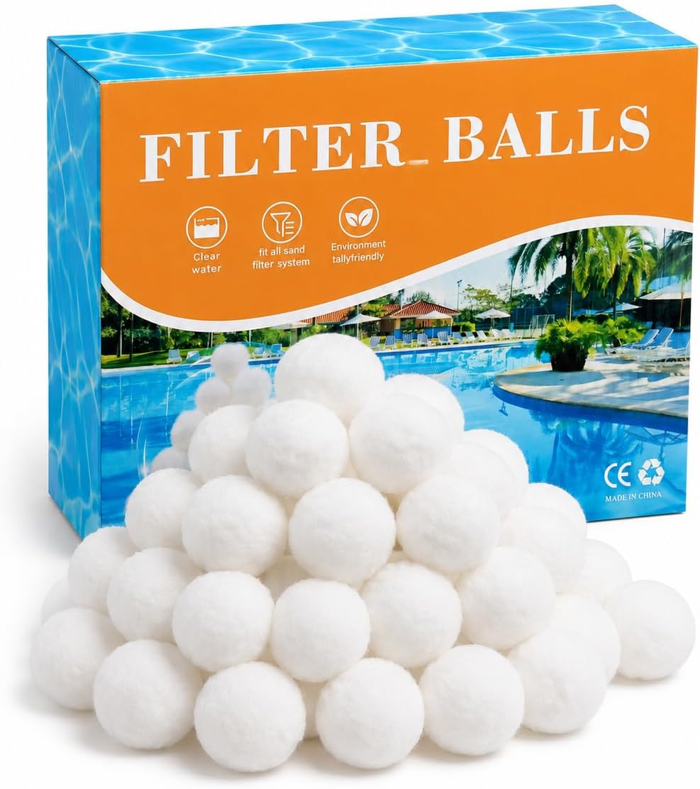 Bolas filtro piscina 1.5lb azul reutiliz.