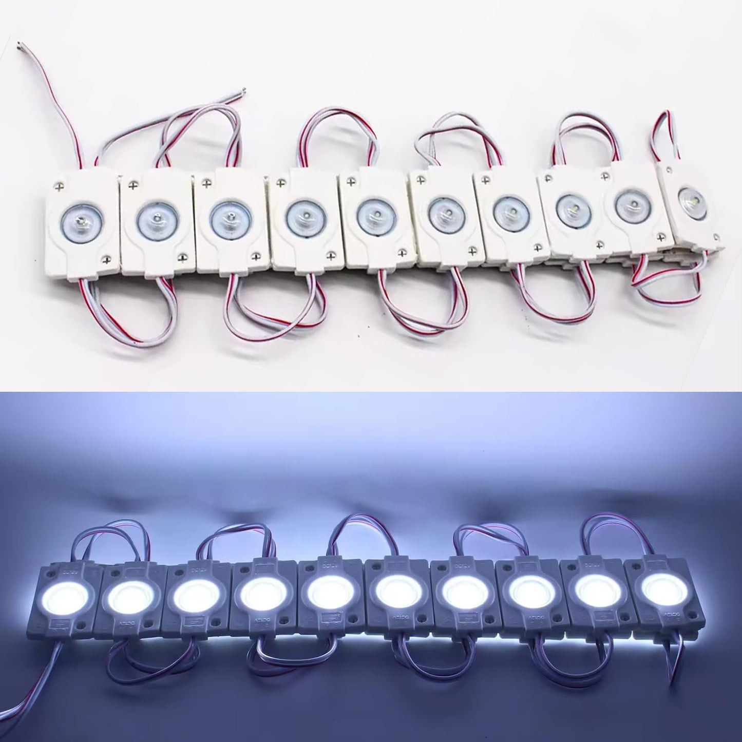 Módulo LED repuesto inflables adhesivo 20uds luz blanca