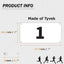 Números dorsal Tyvek resistente 4x7 6x7.5 para maratón