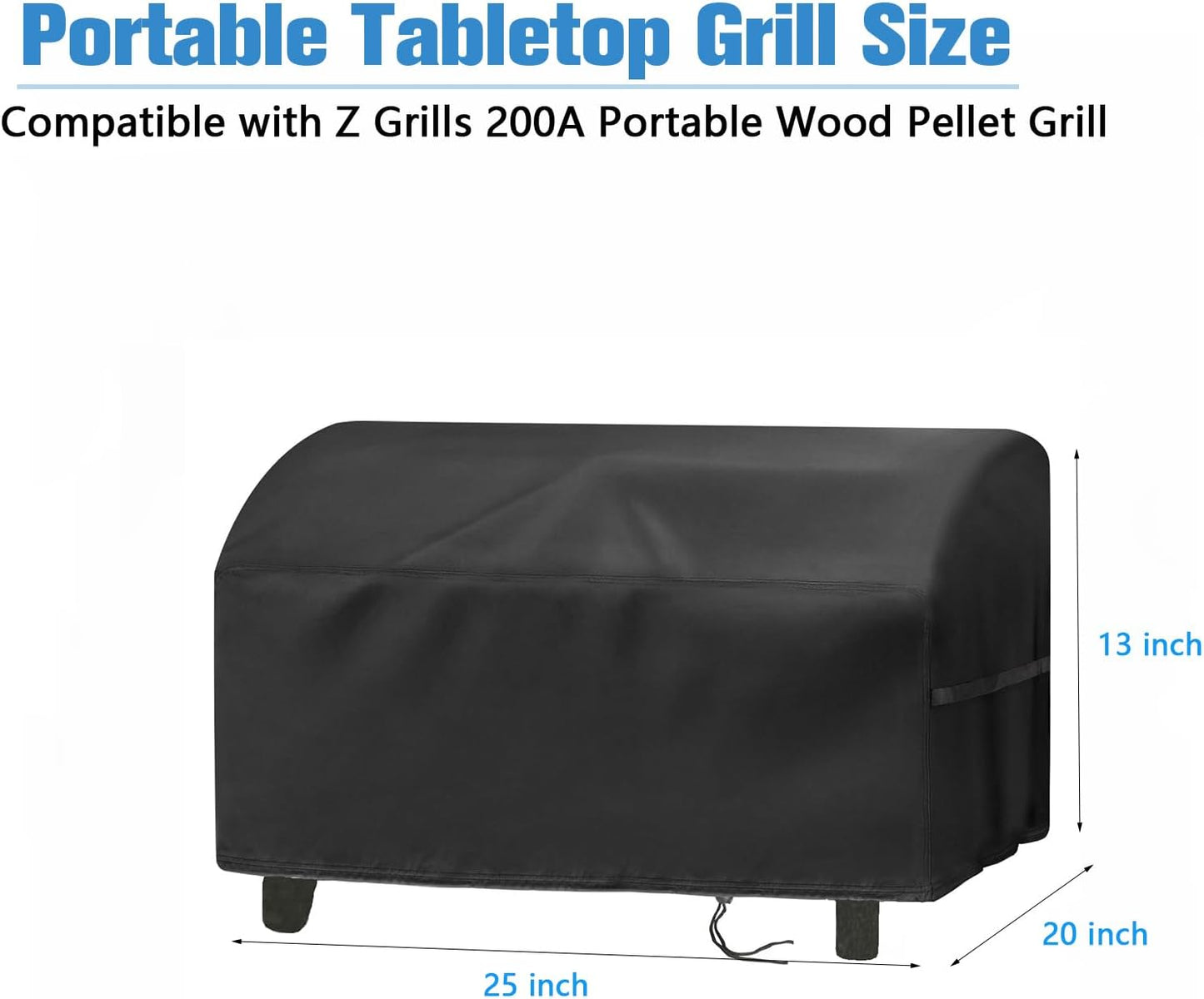 Cubierta parrilla pellets Z Grills Cruiser 200a 25x20pulg