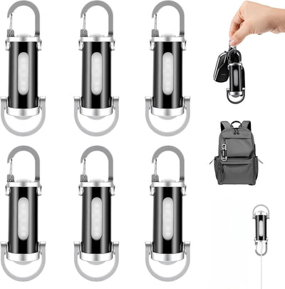 Linterna llavero recargable portátil 7 modos tipo C 6 uds