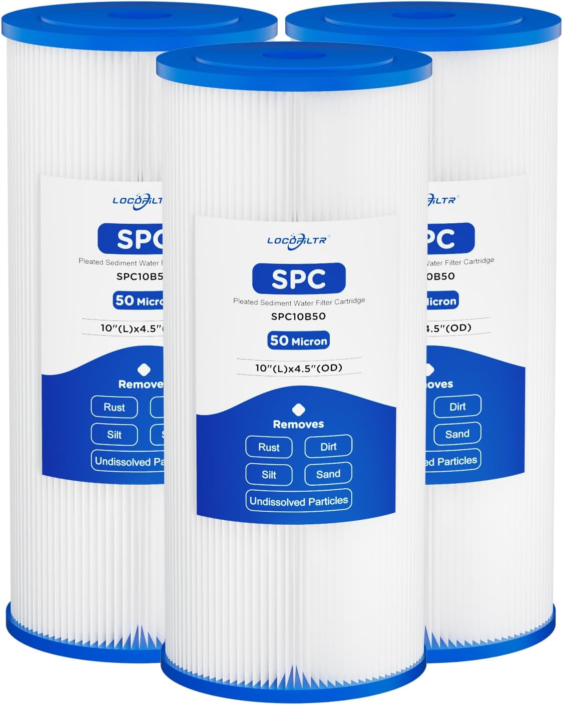 Cartucho filtro agua poliéster 10x4.5pulg 50micrones R50-BBSA
