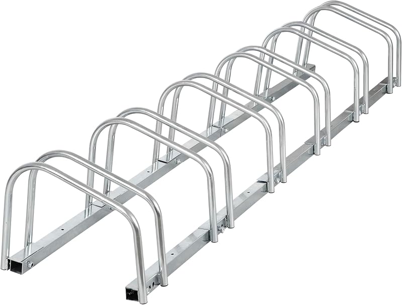 Soporte 6 bicicletas ajustable para garaje interior y