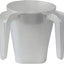 Taza plástico ritual judío doble asa perla
