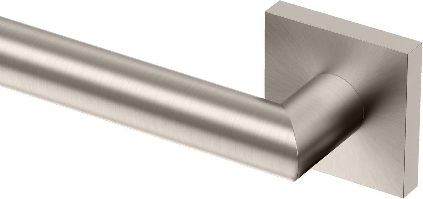 Barra agarre acero inox 24pulg comp níquel satinado baño