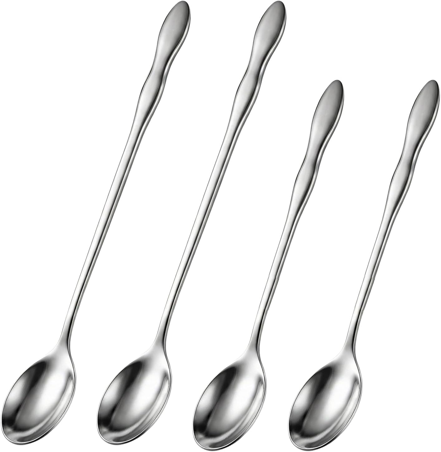 Set 4 Cucharas Té Helado Acero Inox 7.9x10.3pulg