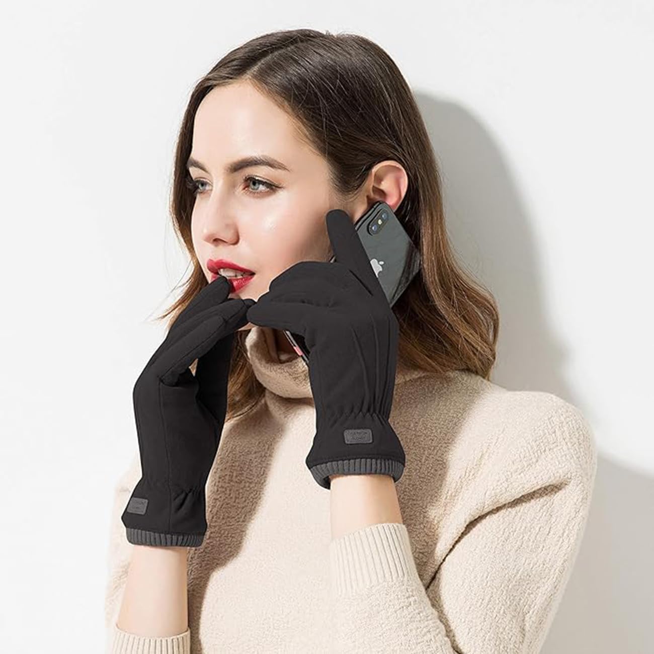 Guantes térmicos cálidos con pantalla táctil para invierno