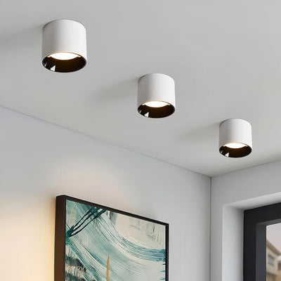 Lámpara techo LED cilíndrica 20W 3000K-6000K set 3