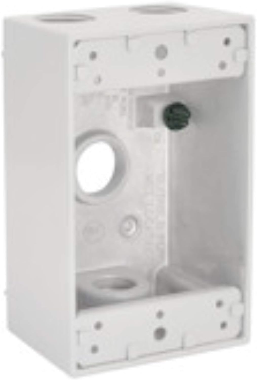 Caja resistente intemperie tomas 4.5pulg color blanco