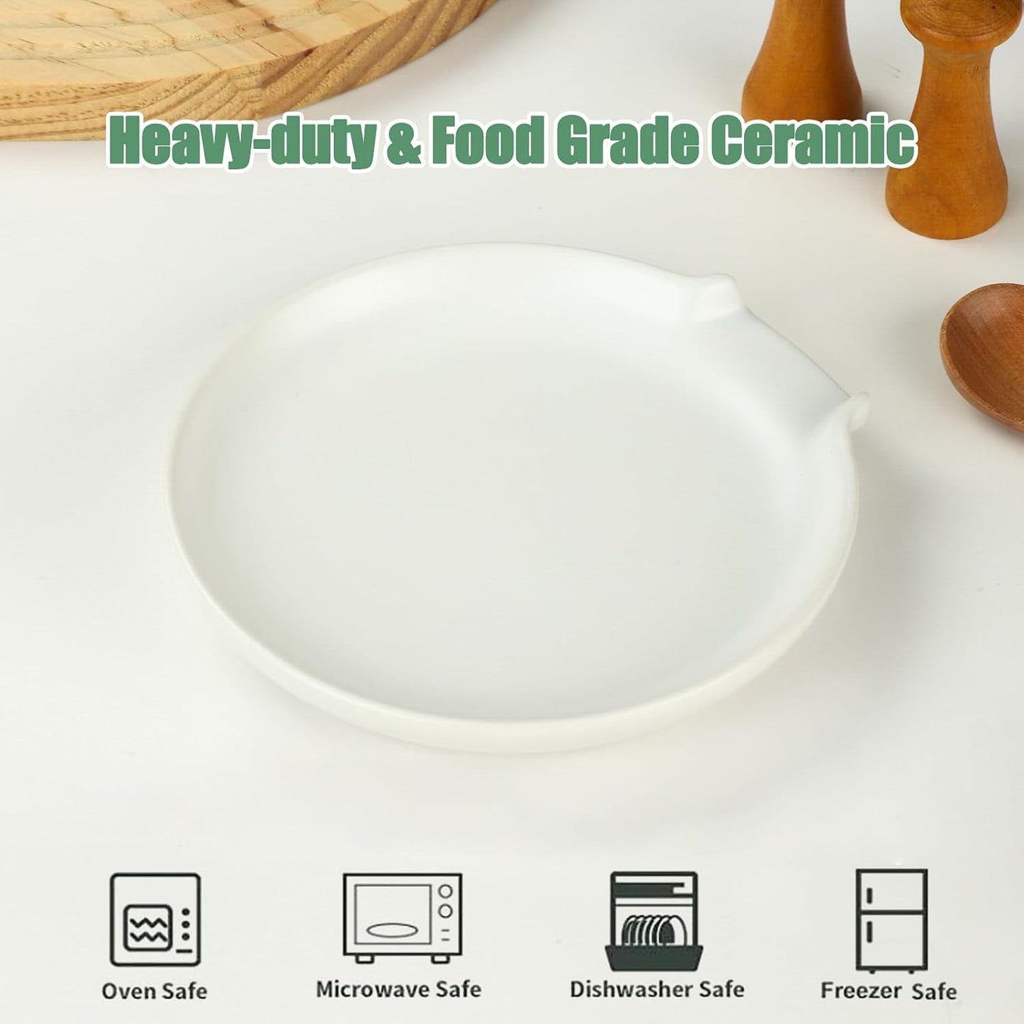 Soporte cuchara cerámica 5.7pulg para estufa cocina