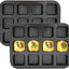 2 Moldes Brownie 12 Cavidades Antiadherentes Acero Carbono