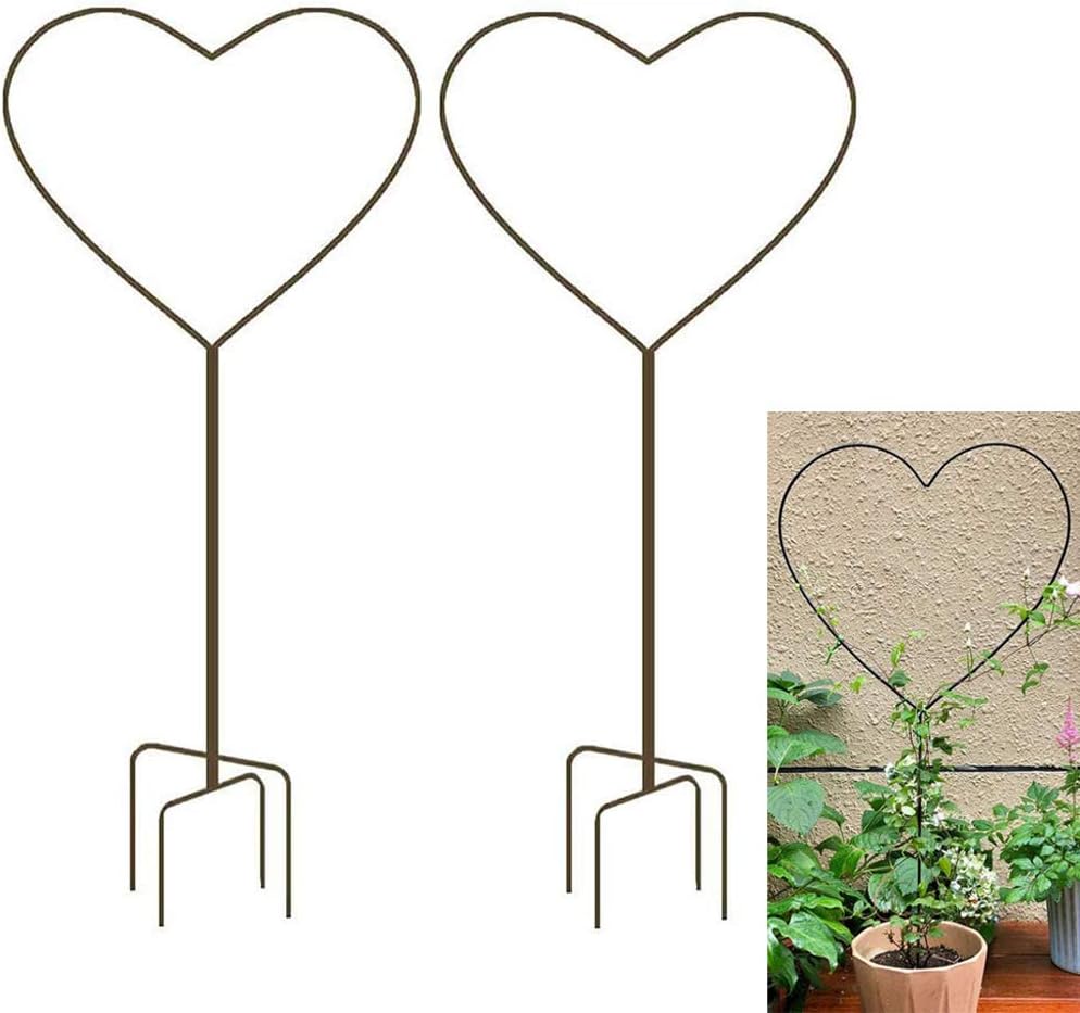 2 Enrejados Jardín 34pulg para Plantas Trepadoras Decorativo