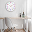 Reloj pared niños 12pulg silencioso moderno decoración