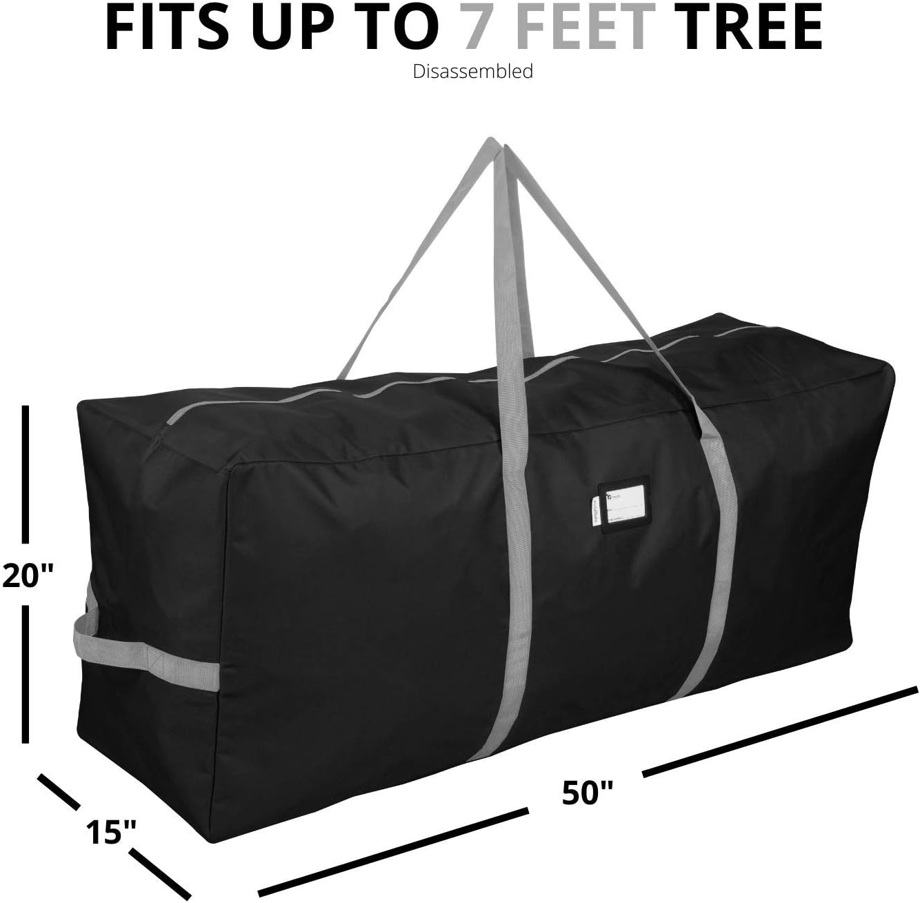 Bolsa almacenamiento árbol Navidad 50x15x20" material Oxford