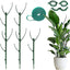 Soporte apilable para plantas de vid con clips y lazos 5 pzas