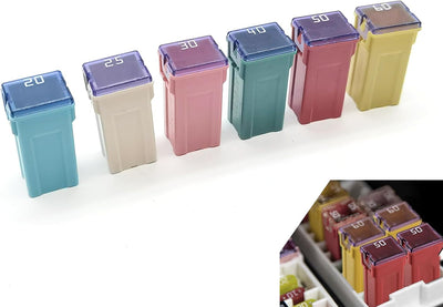 Set 6 Fusibles Micro Cartucho 20A-60A
