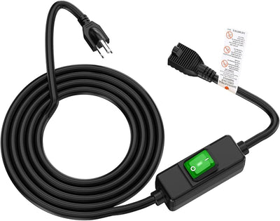 Cable extensión impermeable 3 clavijas 15ft IP57 14awg 3c 20a